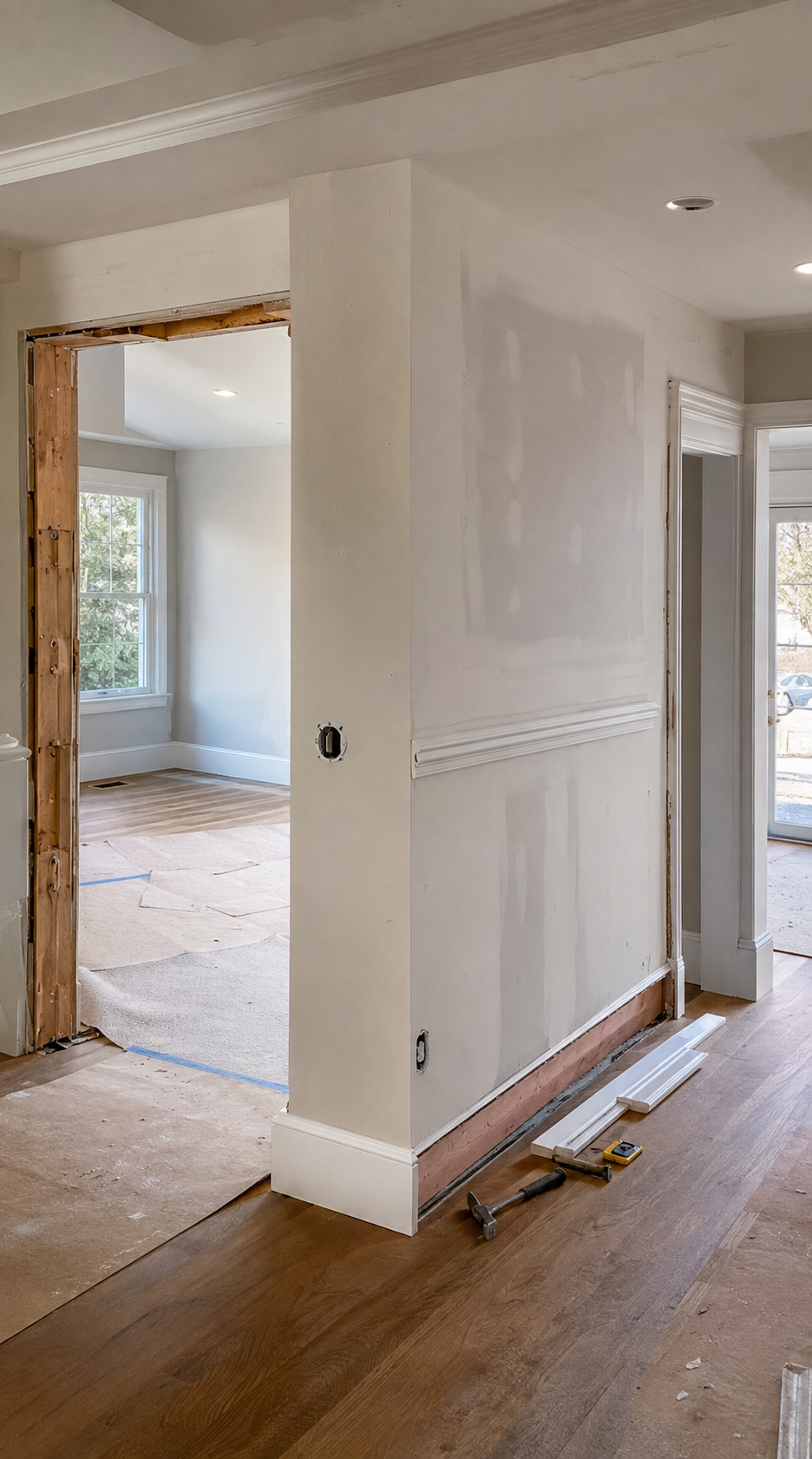 Interior reconstruction following property damage